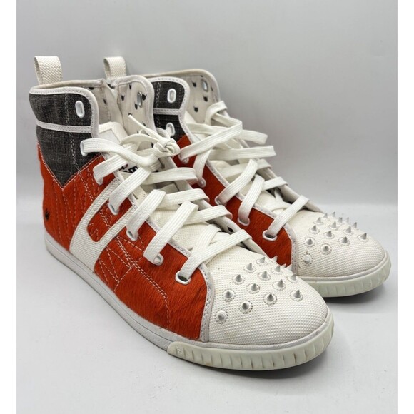 Other - KZ KruZin x Harlem Yu Crazy Horse High Top Sneakers Orange White US 11